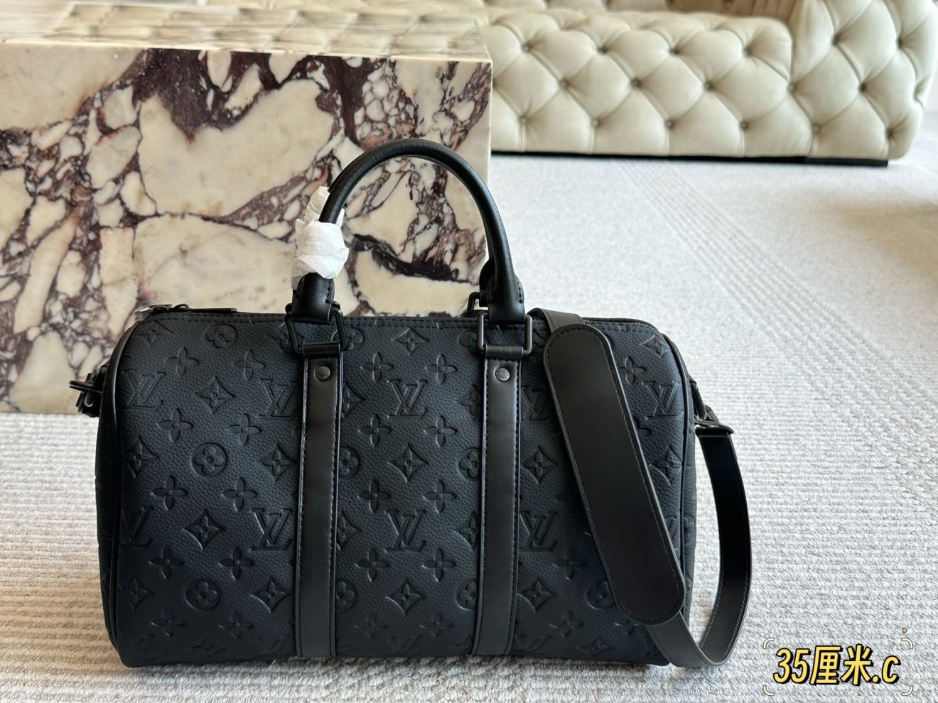 Louis Vuitton lv  Keepall45 Bandoulière Black 35/45/50 cm - Image 4