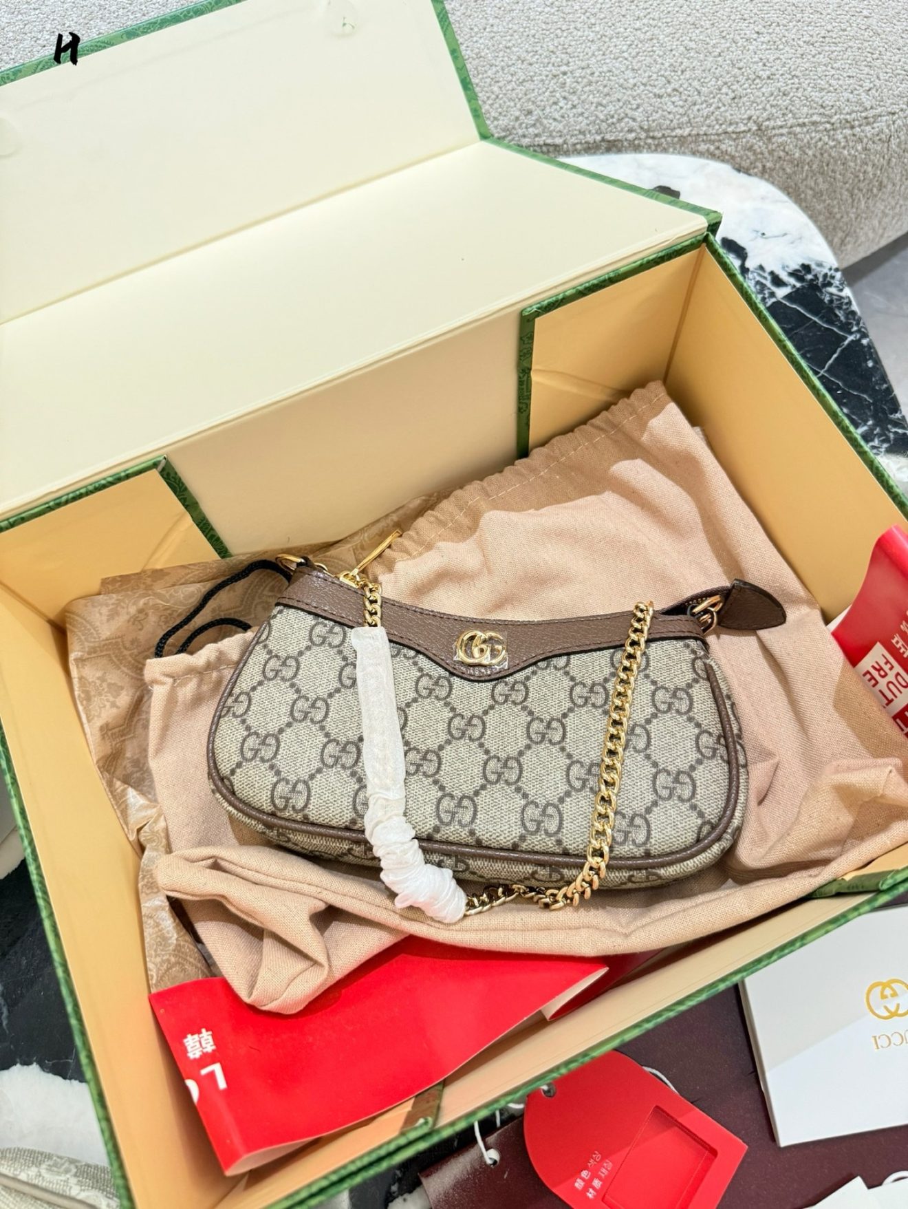 Gucci Ophidia mini bag size 19x10cm - Image 5
