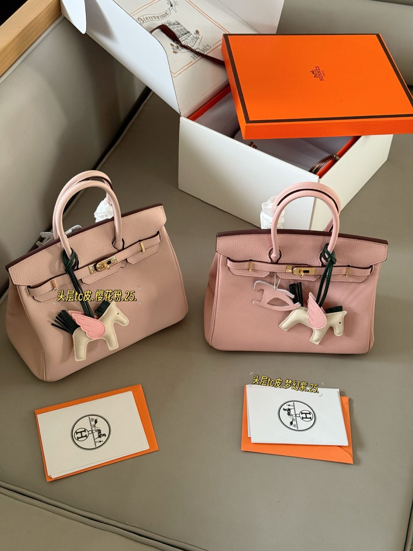 Hermes Birkin 25 Pink Gold Hardware - Image 2