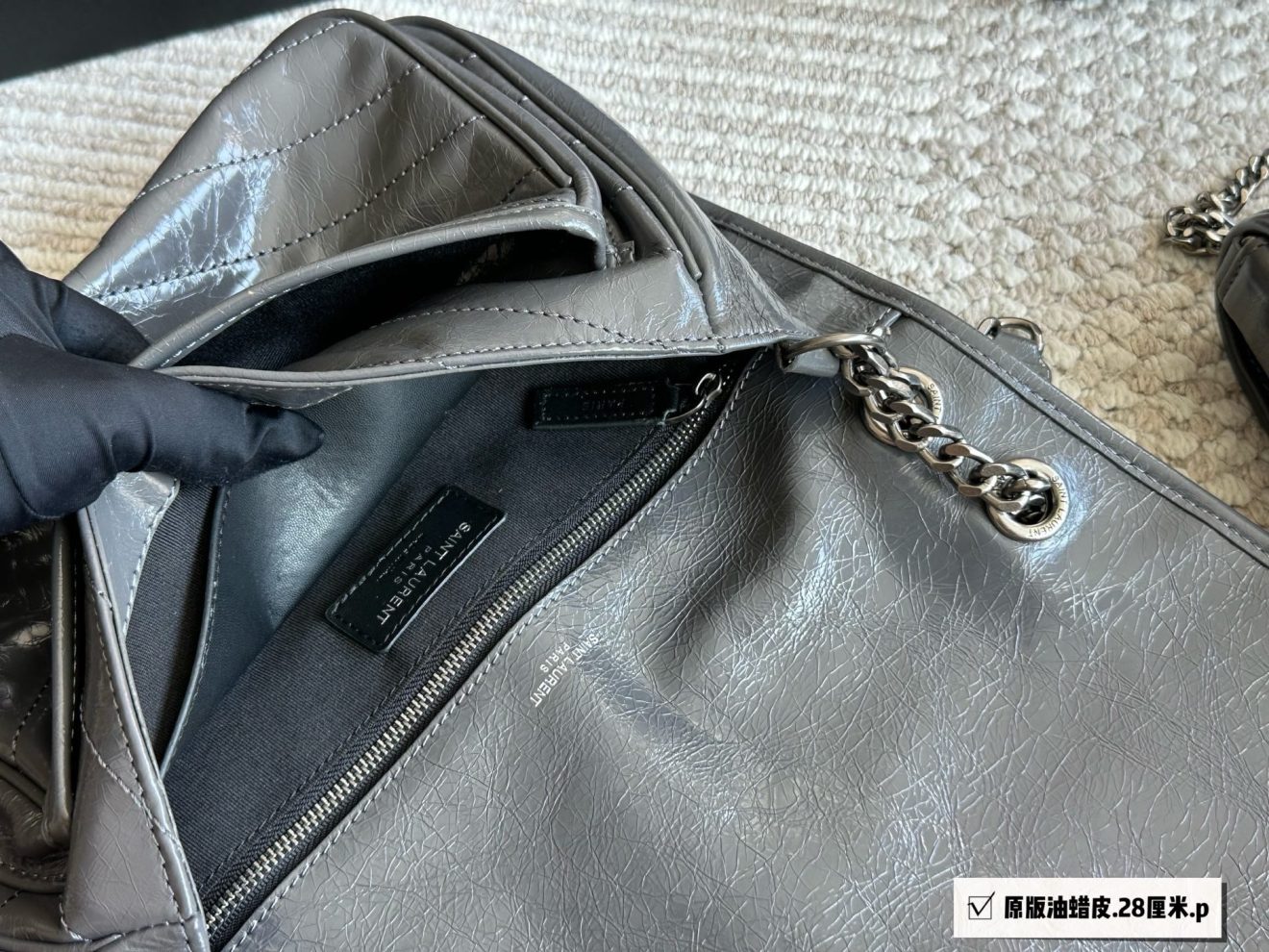 YSL NIKI FLAP BAG 28/22cm - Image 6