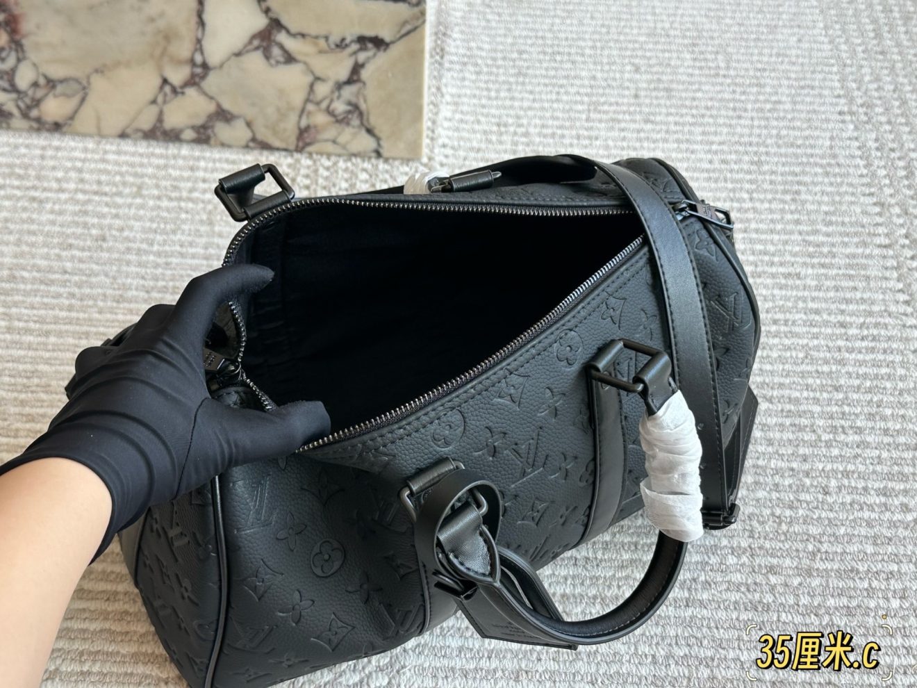 Louis Vuitton lv  Keepall45 Bandoulière Black 35/45/50 cm - Image 9