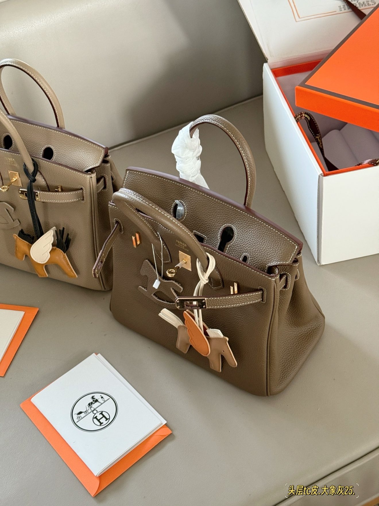 Hermes Birkin 25 Etoupe Gold Hardware - Image 2