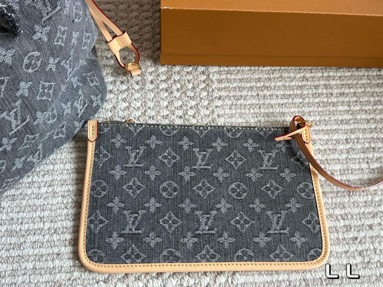 Louis Vuitton lv Neverfull MM DENIM-32*29*17CM - Image 7