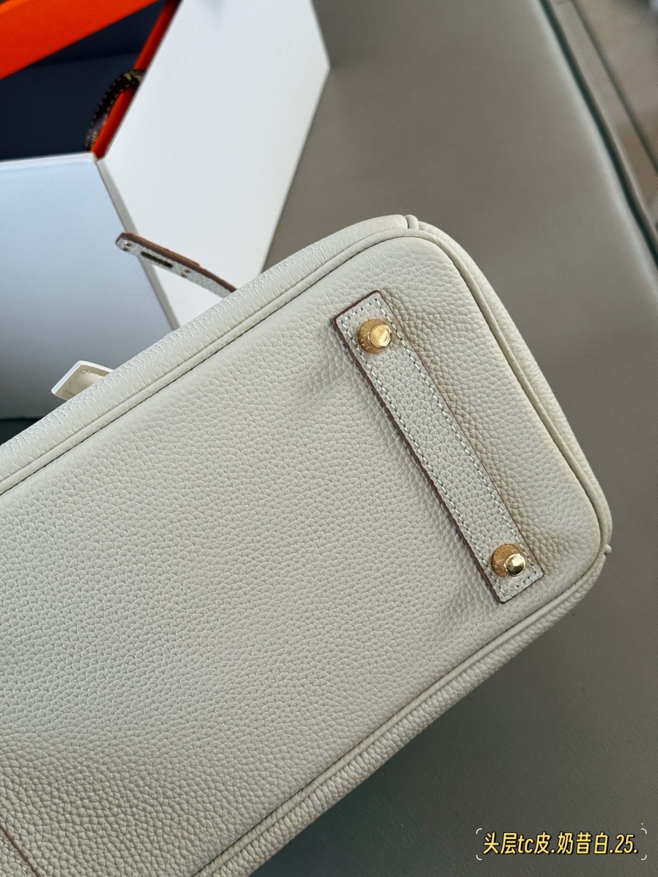 Hermes Birkin 25 White Gold Hardware - Image 9