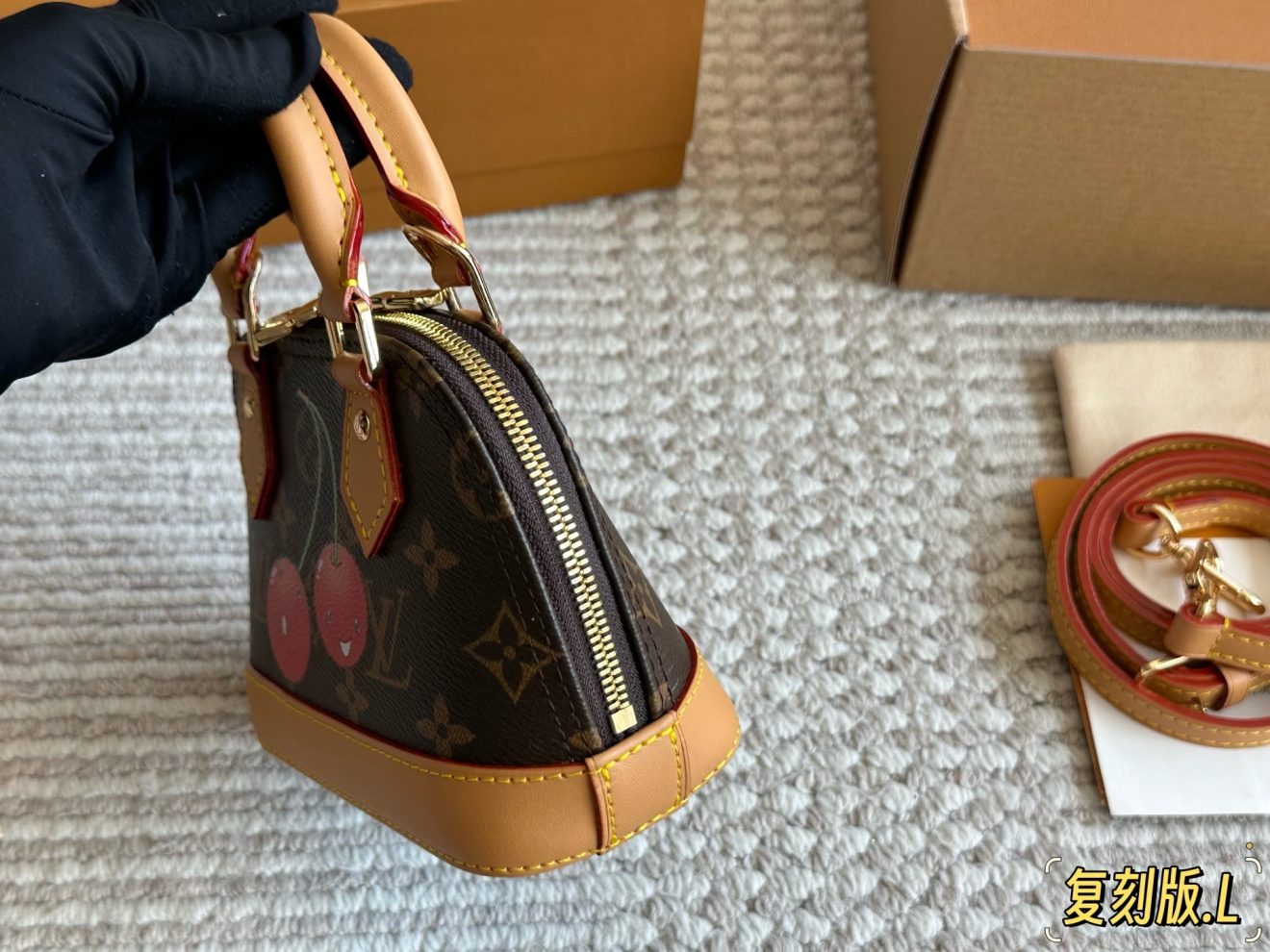 LOUIS VUITTON lv ALMA NANO (18*12*8cm) - Image 5