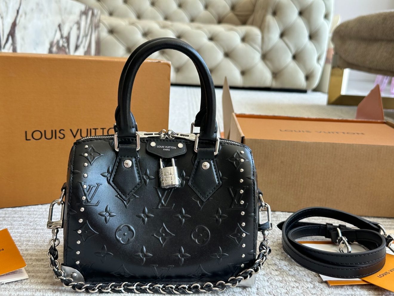 LOUIS VUITTON lv  SPEEDY20  BLACK - Image 2