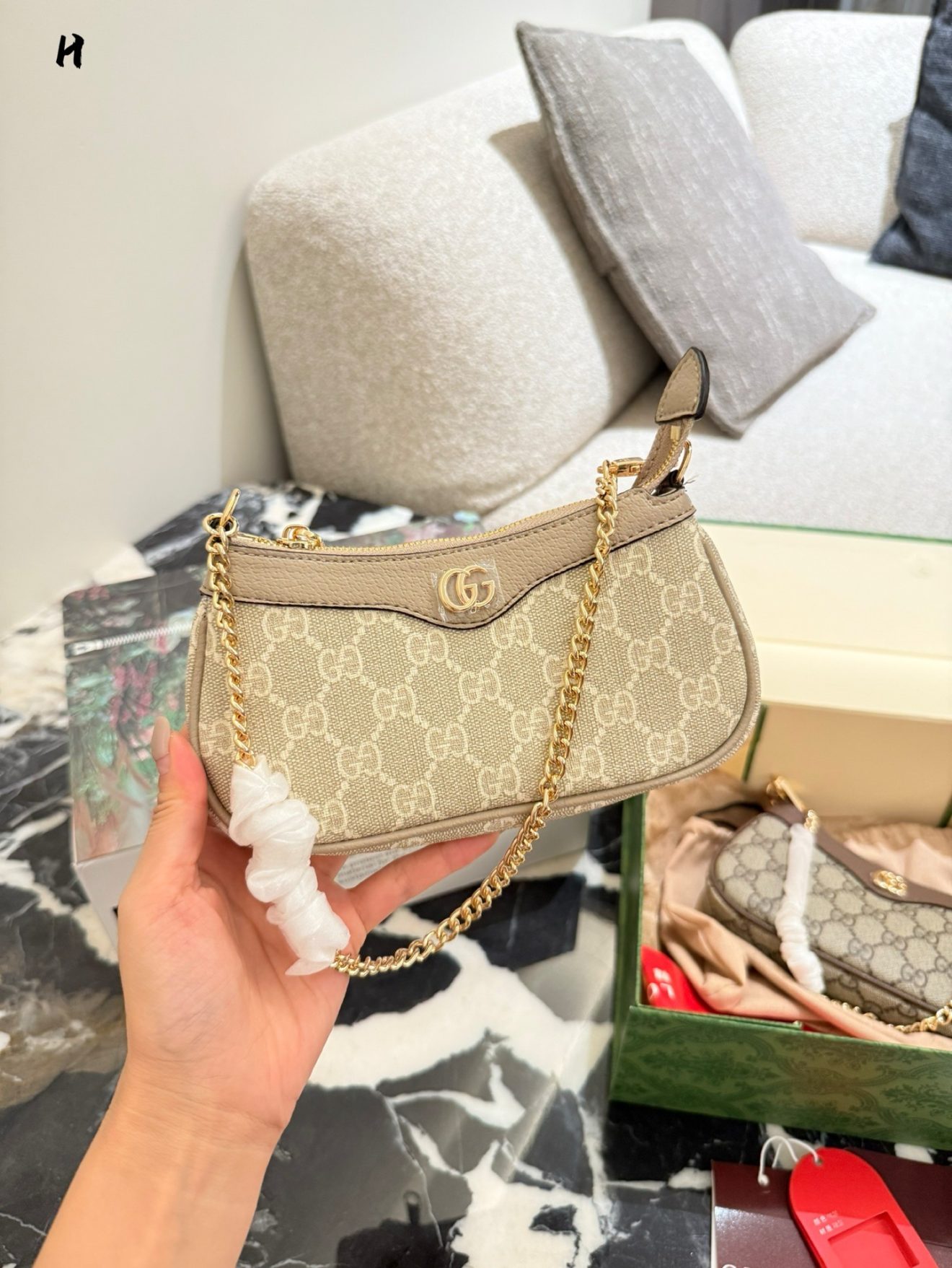 Gucci Ophidia mini bag size 19x10cm - Image 2
