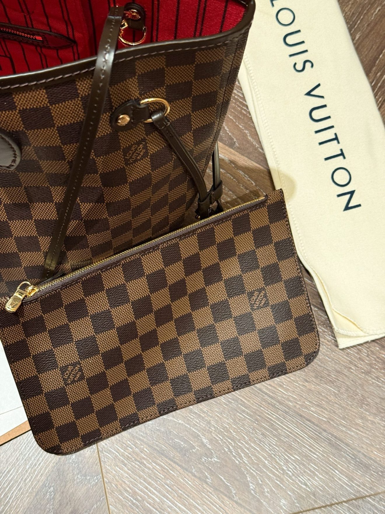 Louis Vuitton lv Neverfull MM BROWN-32*29*17CM - Image 6