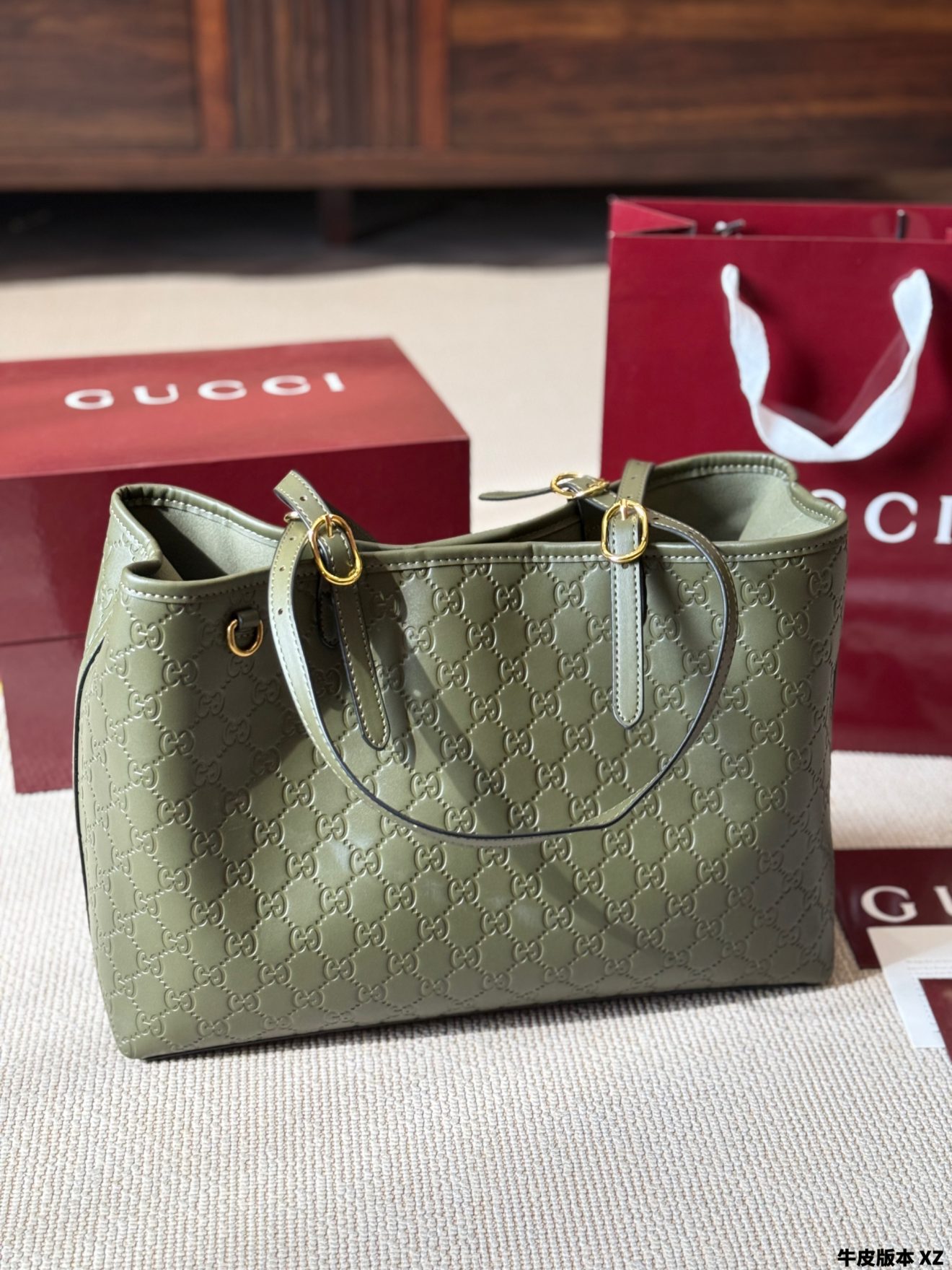 Gucci GG Emblem with leather 5 colors - Image 3