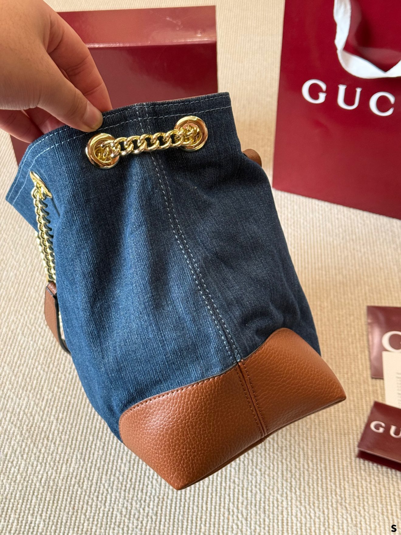 Gucci Soho denim bag 38x26x14cm - Image 9