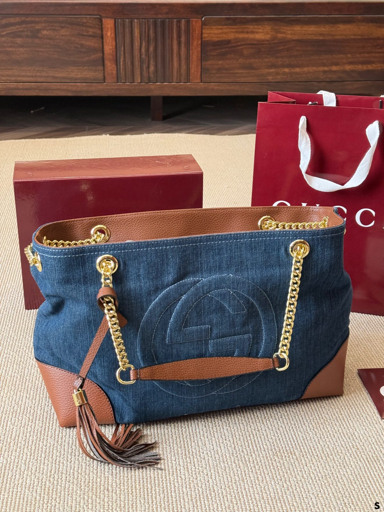 Gucci Soho denim bag 38x26x14cm - Image 2