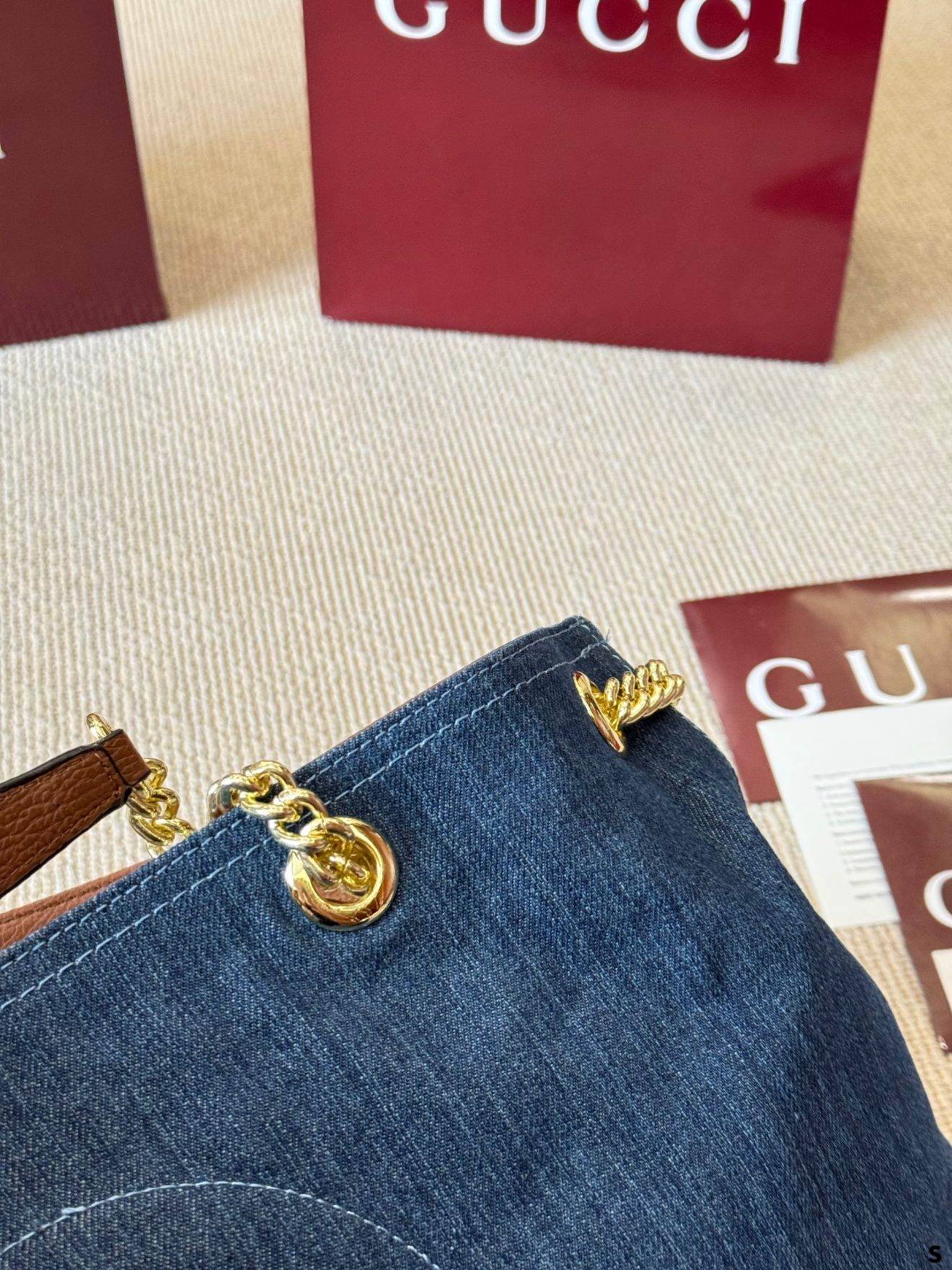 Gucci Soho denim bag 38x26x14cm - Image 3