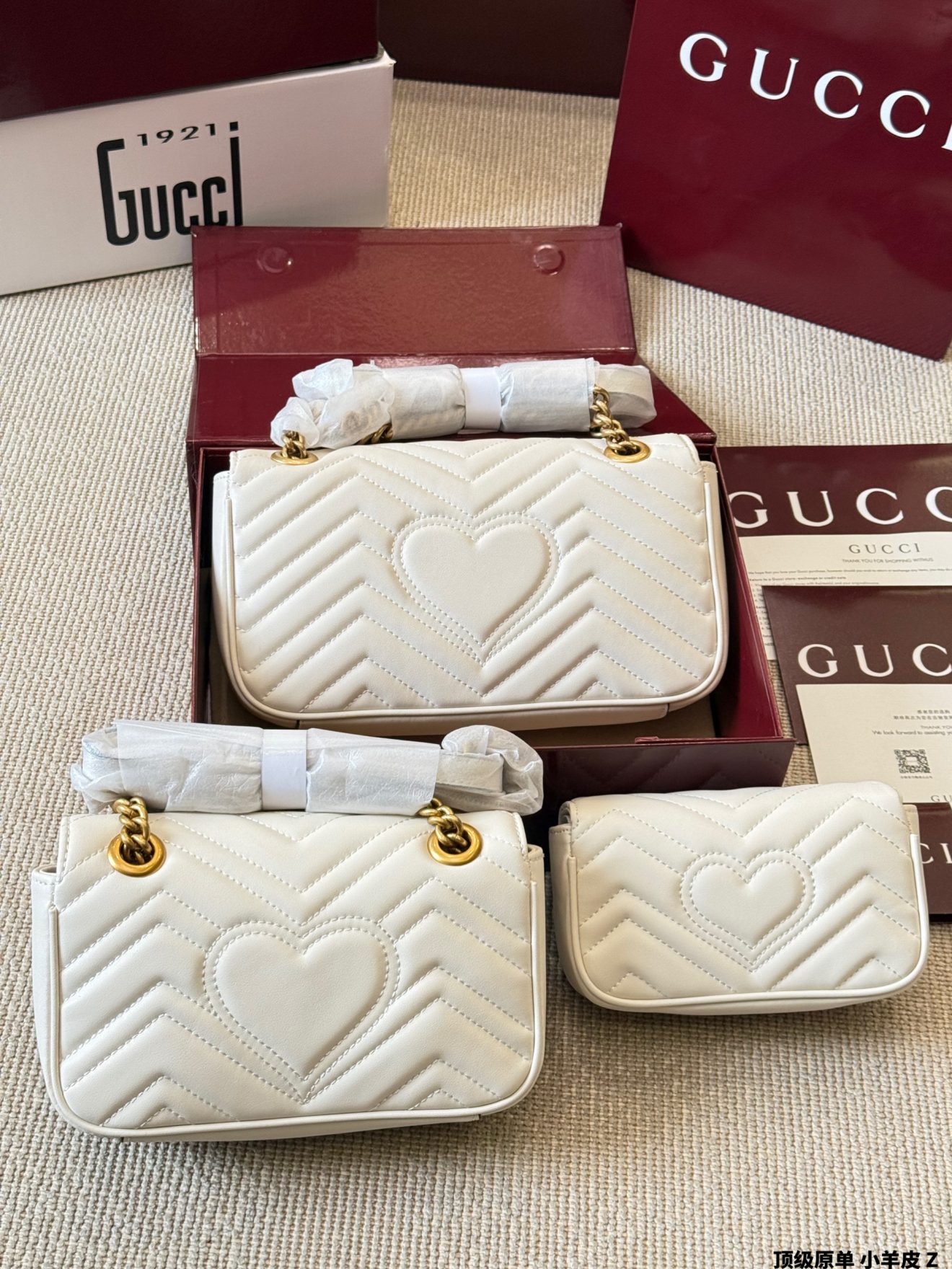 Gucci GG Marmont 26cm, 22cm, 16cm - Image 3