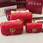 Gucci GG Marmont red 26cm, 22cm, 16cm