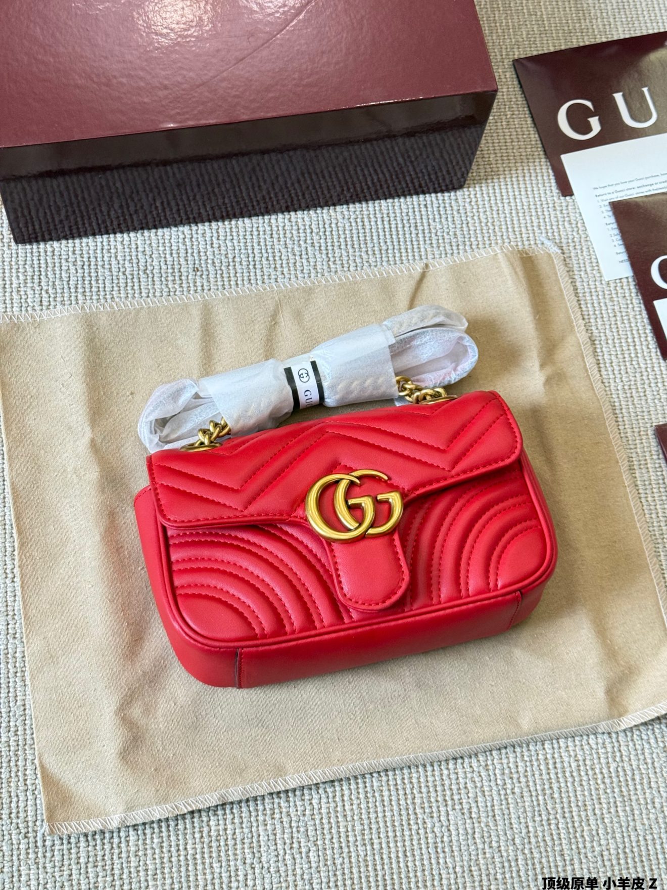 Gucci GG Marmont red 26cm, 22cm, 16cm - Image 2
