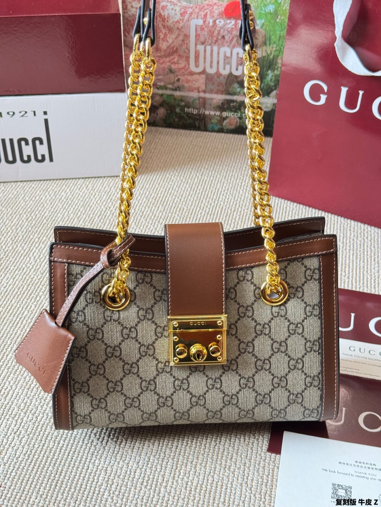 Gucci padlock  30*23cm, 25*18cm - Image 8