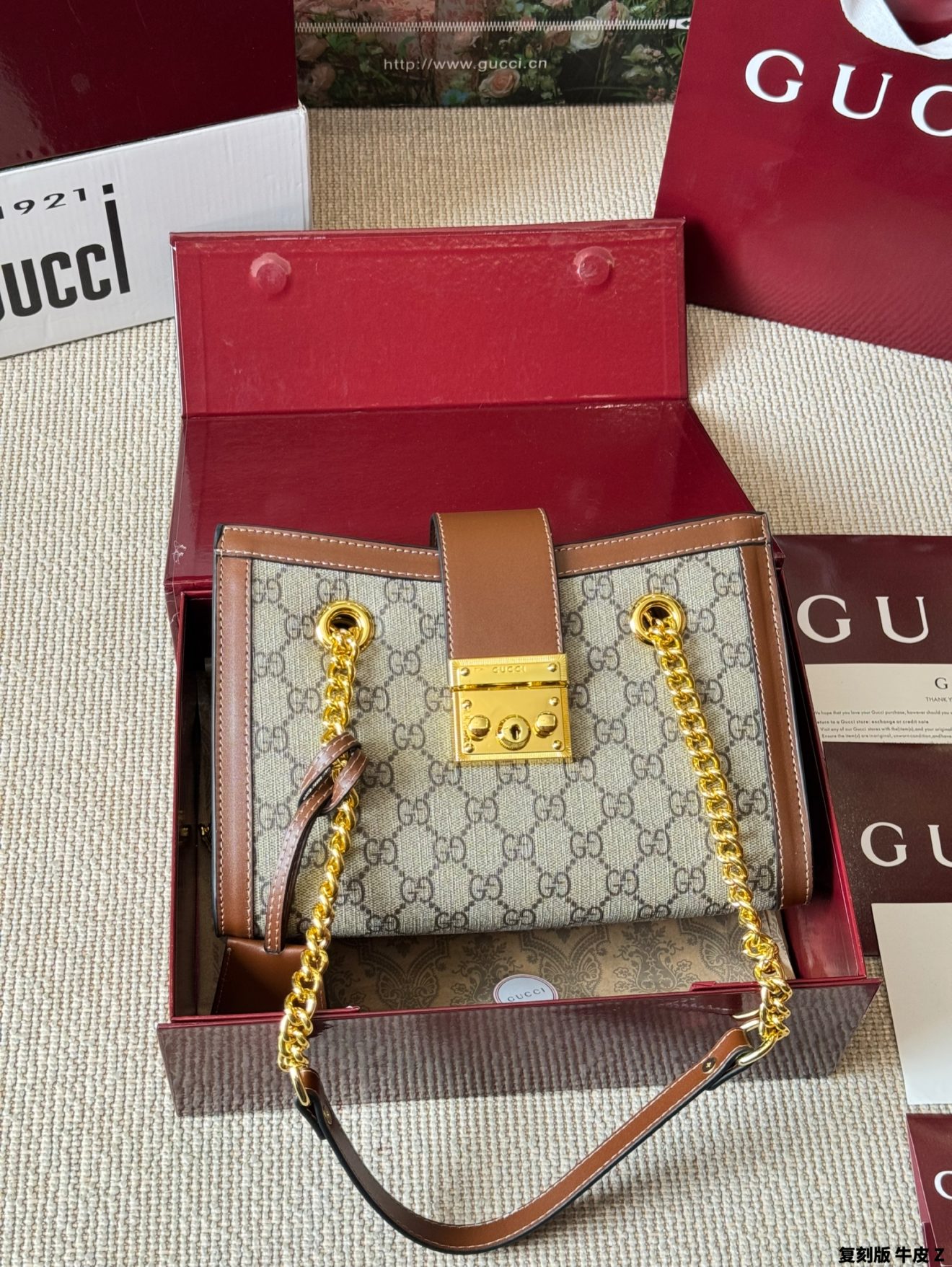 Gucci padlock  30*23cm, 25*18cm - Image 2