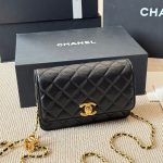Chanel woc lamb skin golden hardware 19*12cm