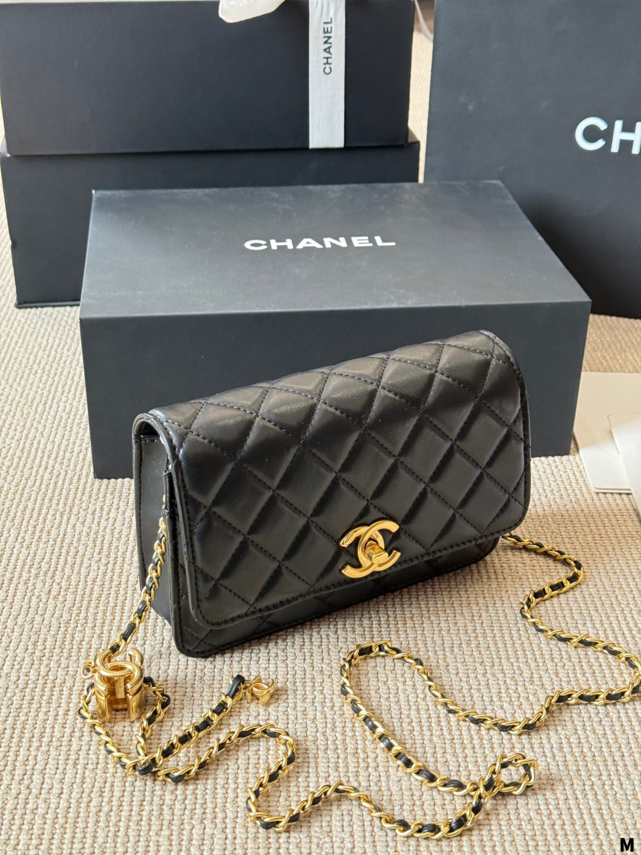 Chanel woc lamb skin golden hardware 19*12cm - Image 10