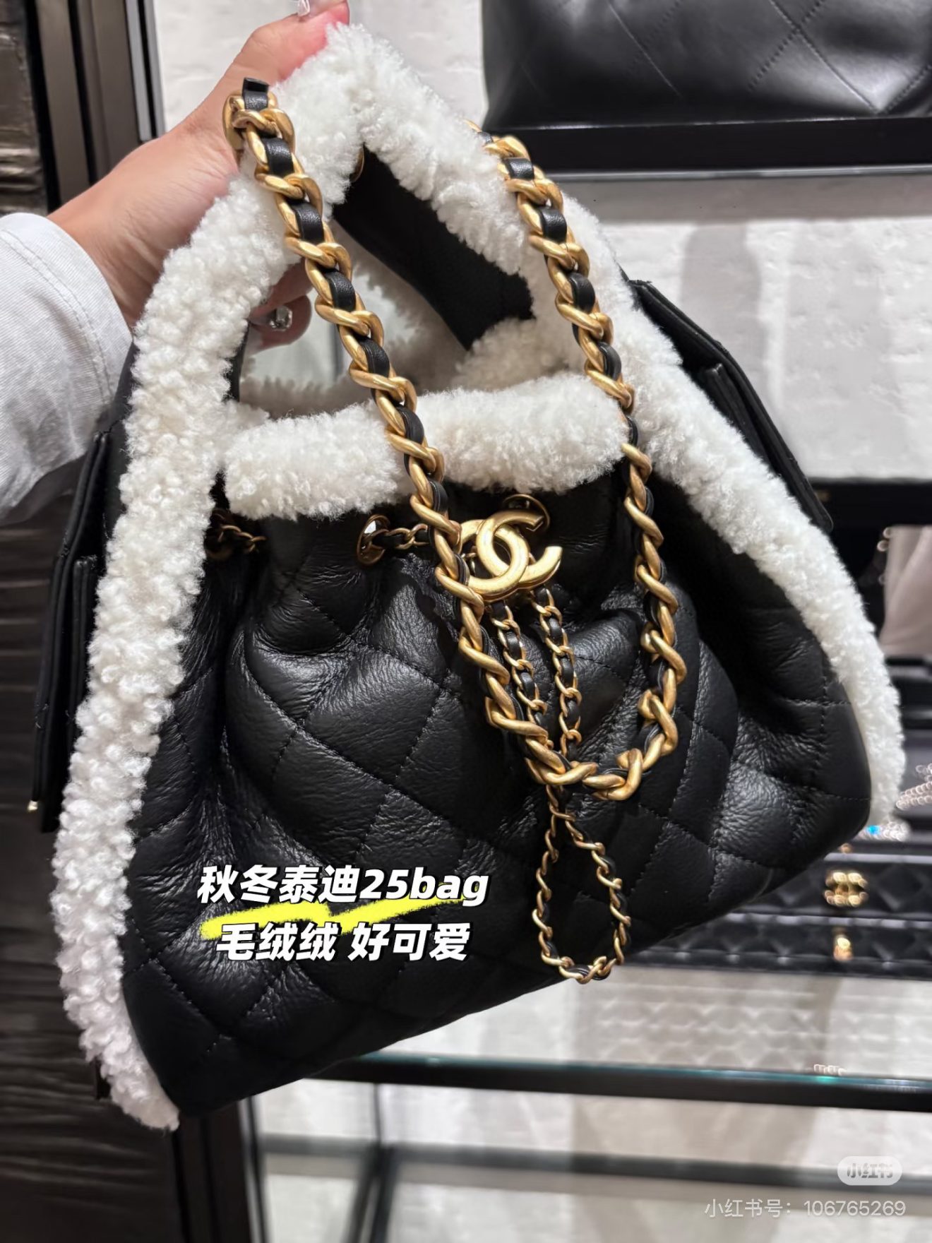 Chanel 25 Lambskin Drawstring Bucket Bag - Image 10