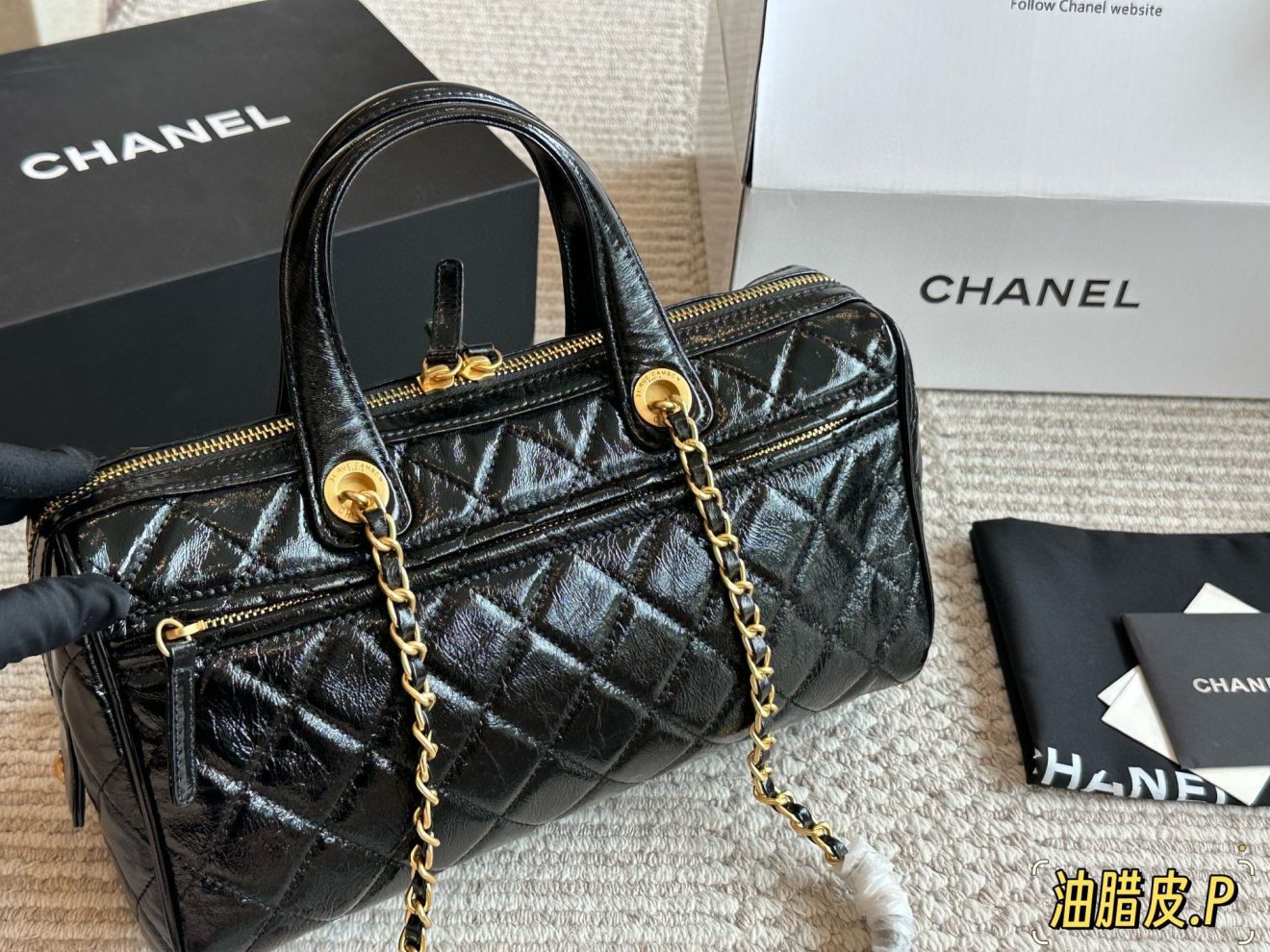 Chanel 25A Pull-up Leather 31cm - Image 3