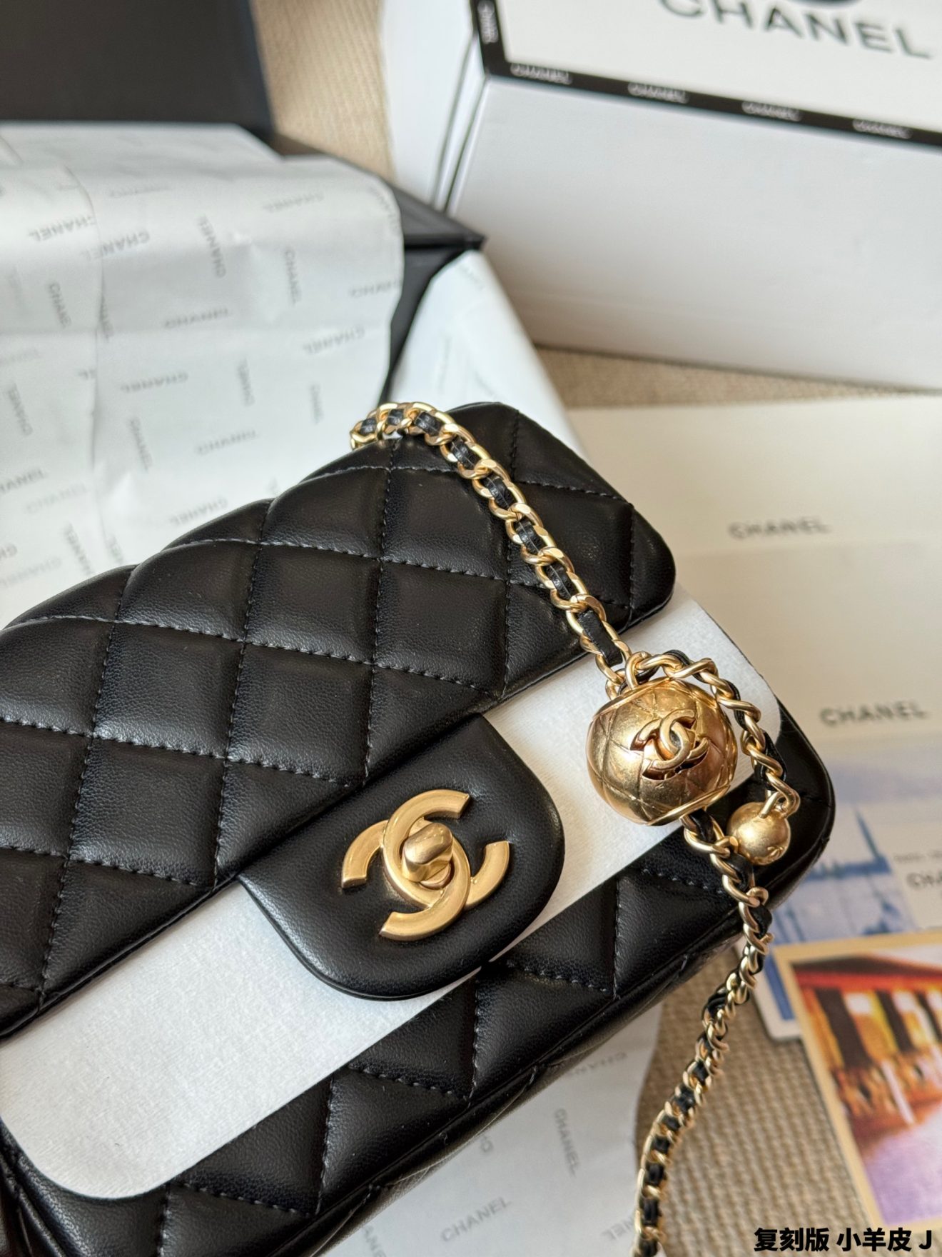 Mini Flap Bag Pearl Crush 18cm and 20cm - Image 10