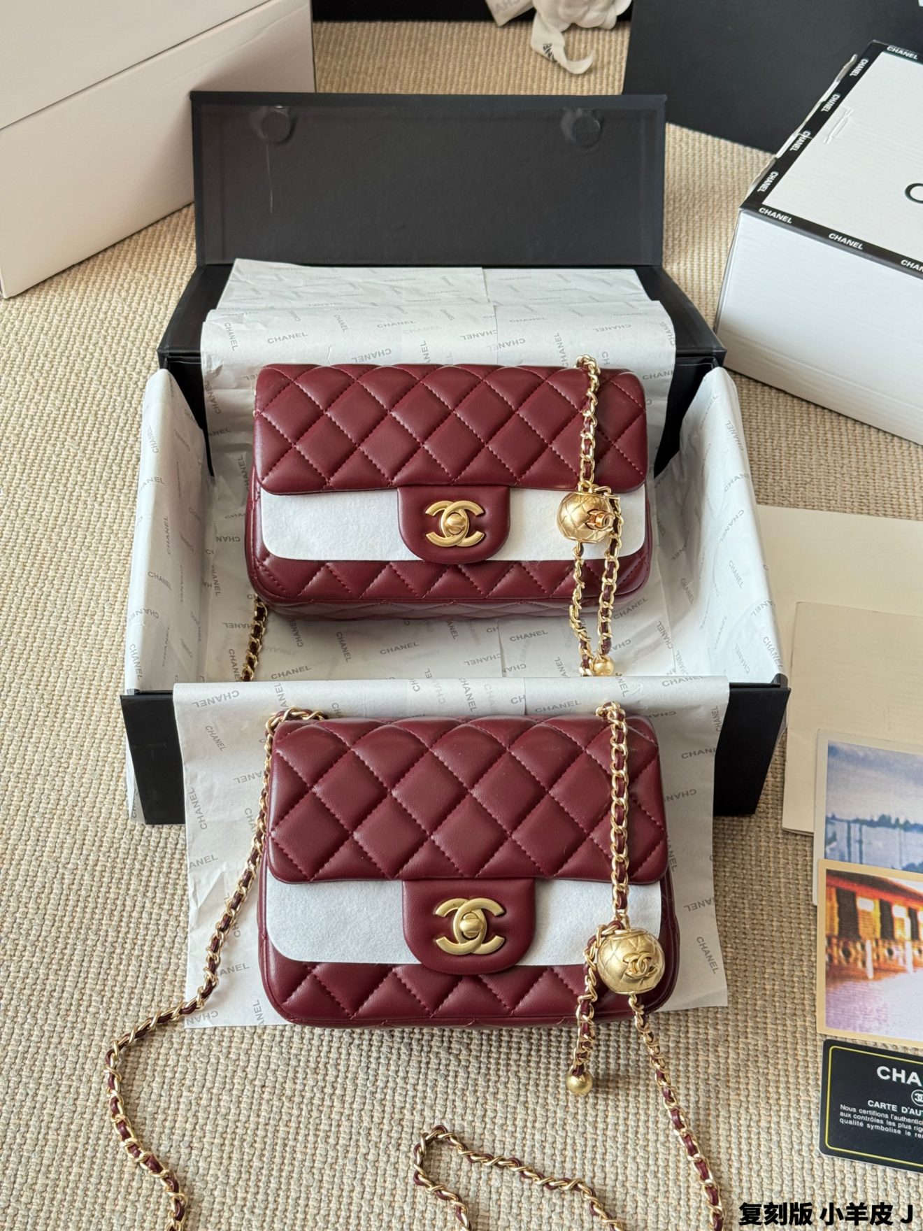 Mini Flap Bag Pearl Crush 18cm and 20cm(9 colors) - Image 4