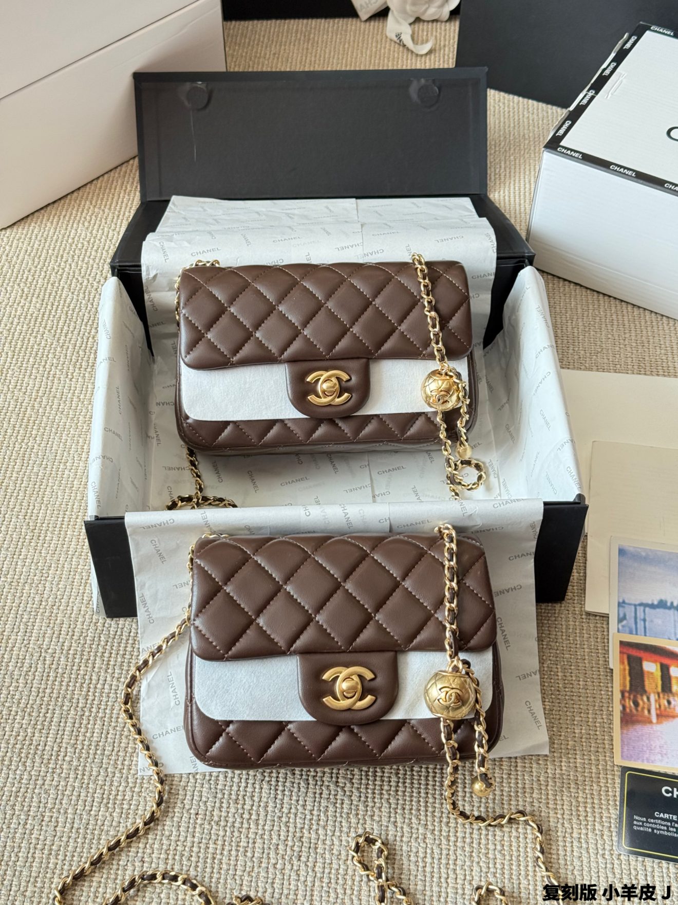 Mini Flap Bag Pearl Crush 18cm and 20cm(9 colors) - Image 5
