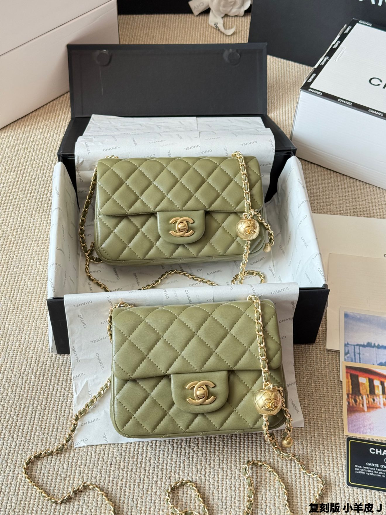Mini Flap Bag Pearl Crush 18cm and 20cm(9 colors) - Image 10