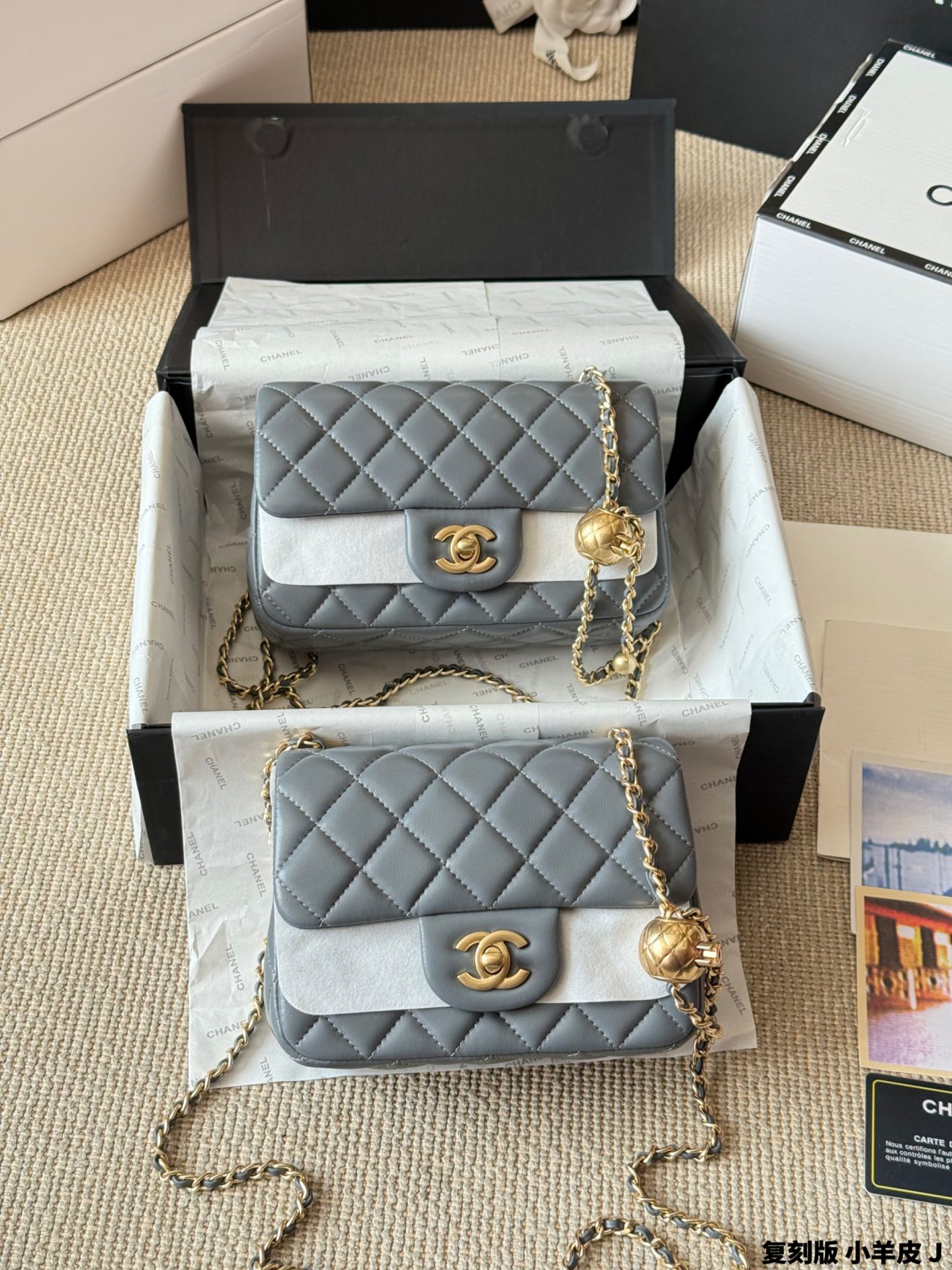 Mini Flap Bag Pearl Crush 18cm and 20cm(9 colors) - Image 11