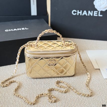 chanel lamb skin vanity 9.5*17*8cm （6 colors)