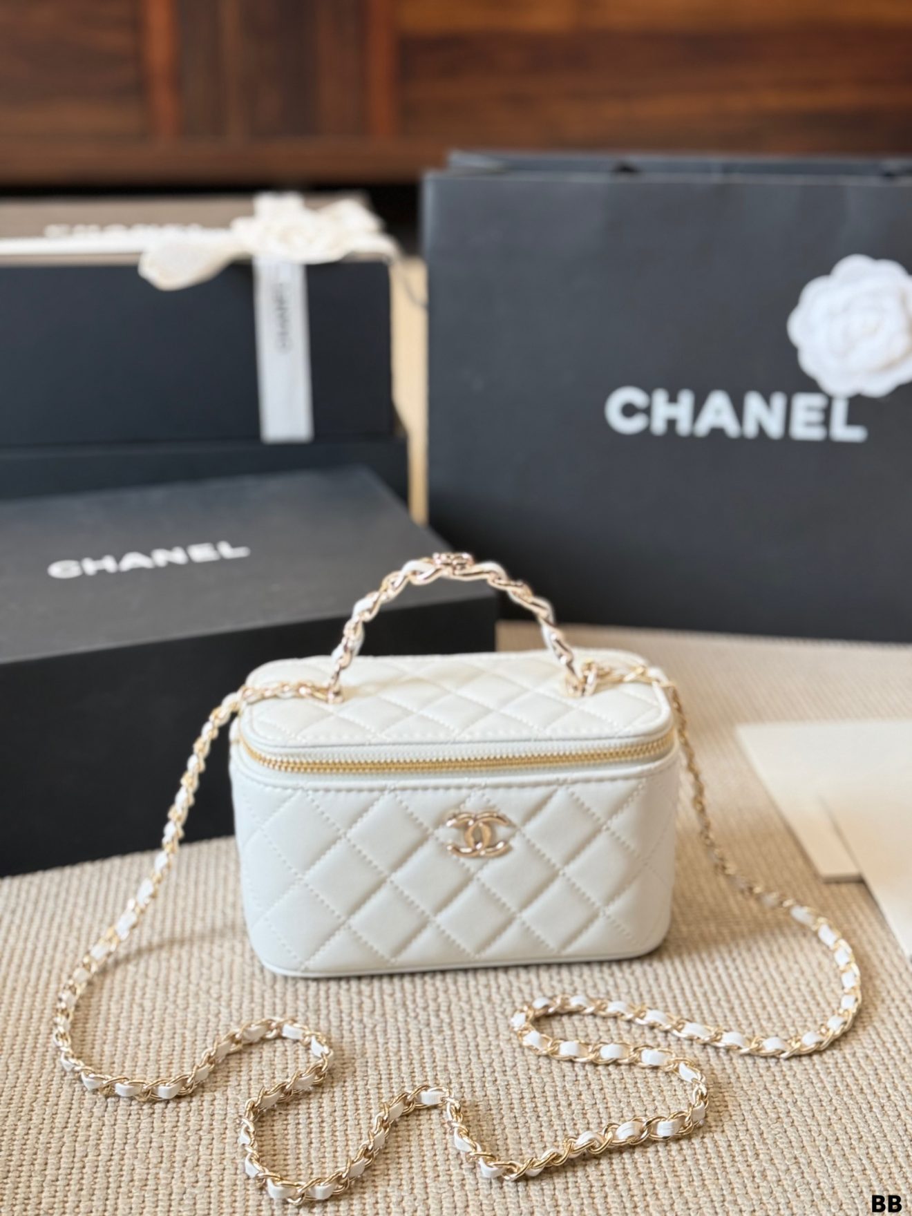 chanel lamb skin vanity 9.5*17*8cm （6 colors) - Image 2