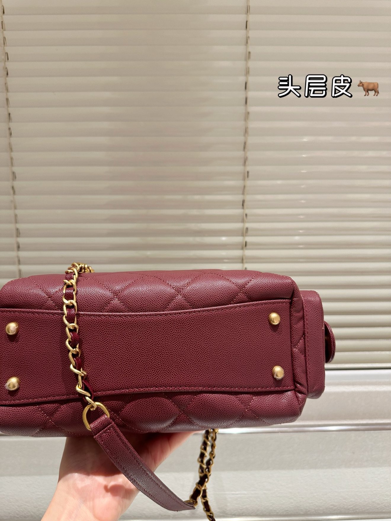 chanel 25k bowling bag with caviar texture 2 colors - Image 6