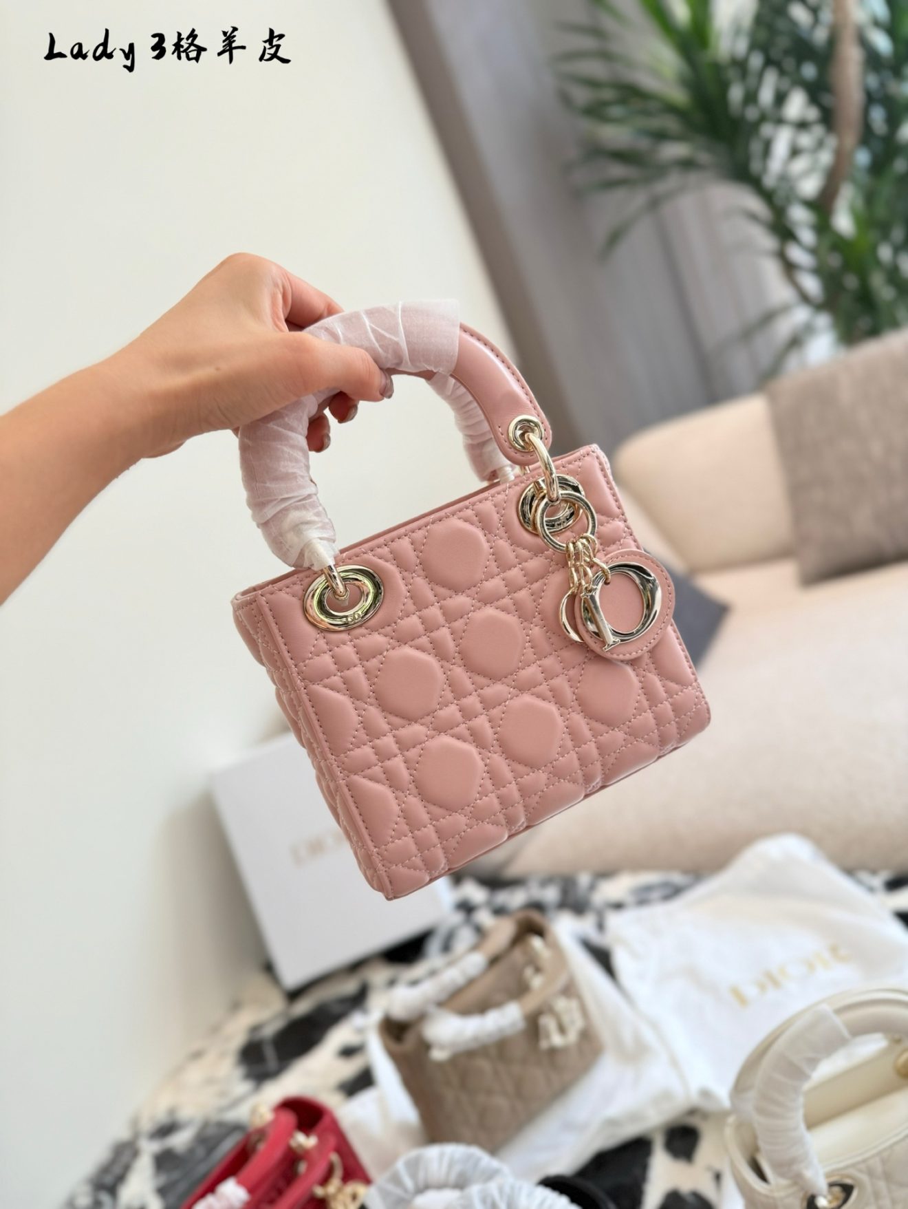 Lady dior golden hardware 5 colors 17cm - Image 7