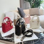 Lady dior golden hardware 5 colors 17cm