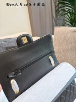 Chanel Flap Jumbo-Caviar Calfskin-Gold Hardware-30CM Black - Image 3