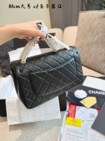 Chanel Flap Jumbo-Caviar Calfskin-Gold Hardware-30CM Black - Image 5