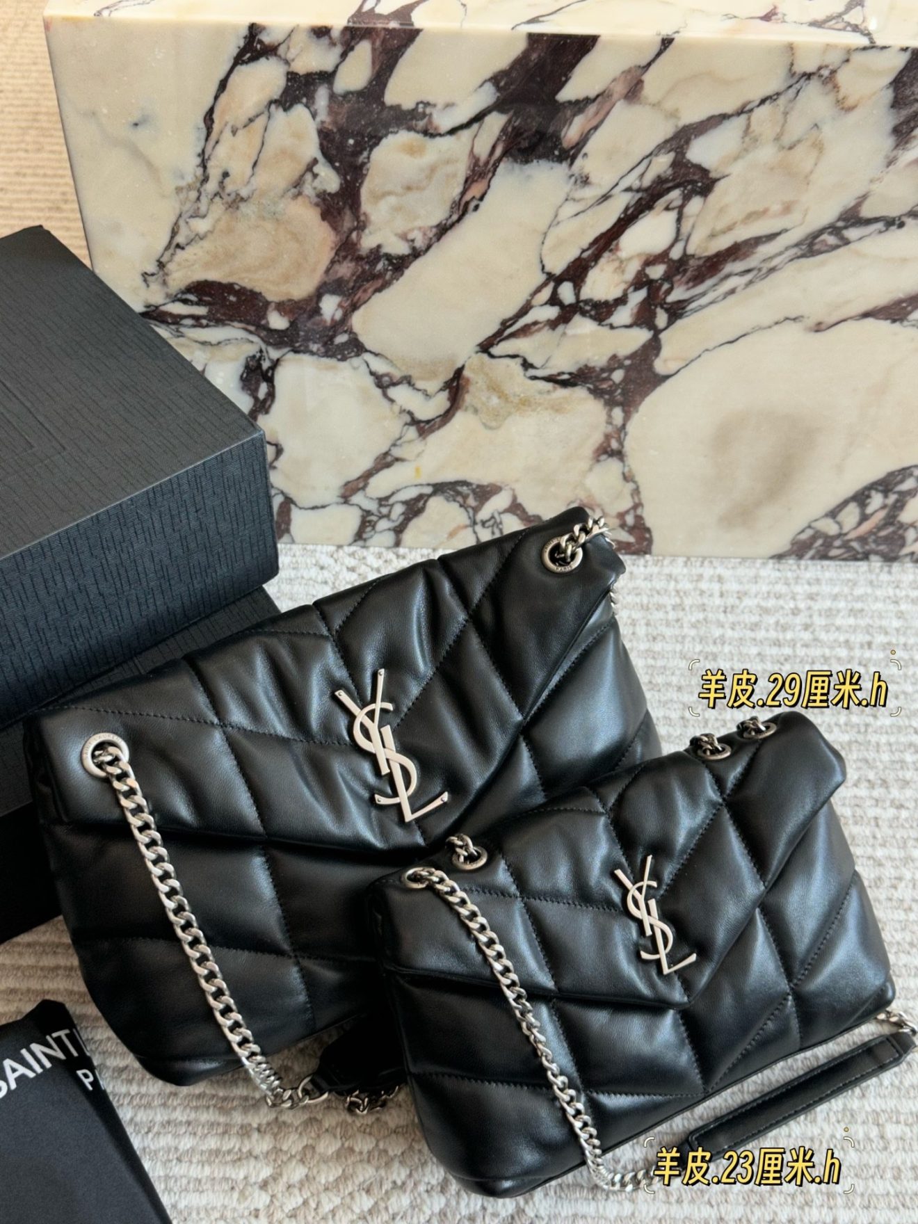YSL BAG size： 29*22cm ，23*16cm