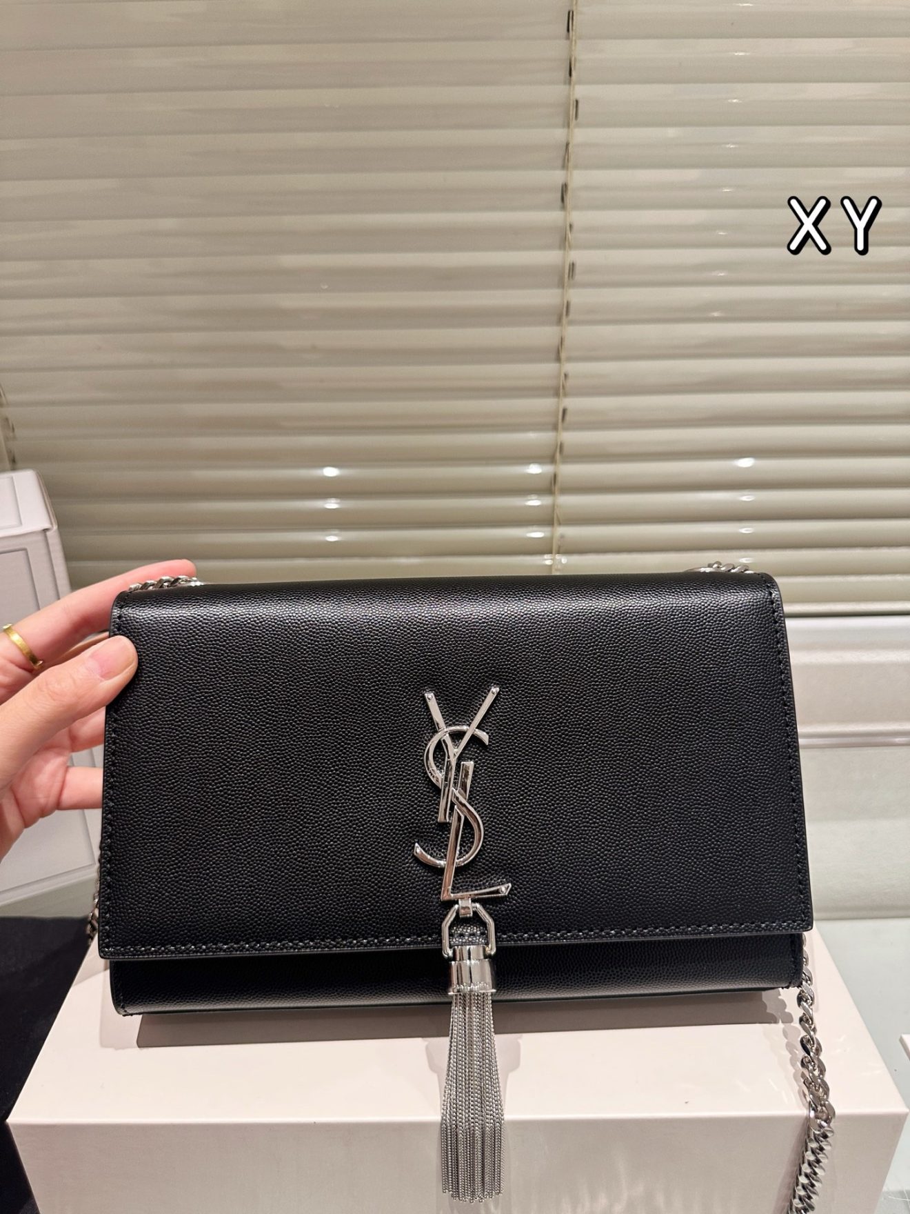 YSL BAG caviar size 23x12x5cm - Image 5