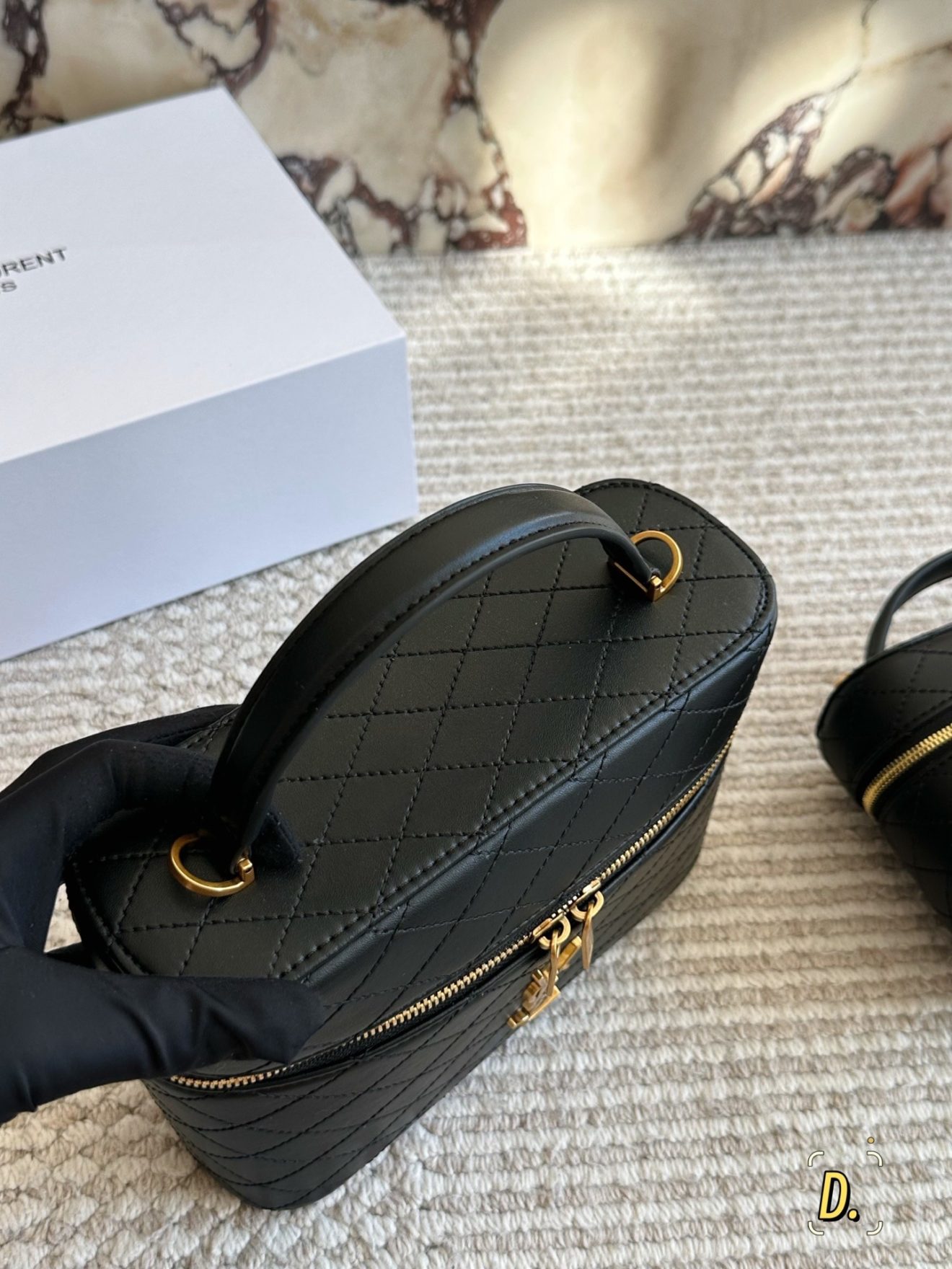 YSL Vanity black with gold hardware - Image 4
