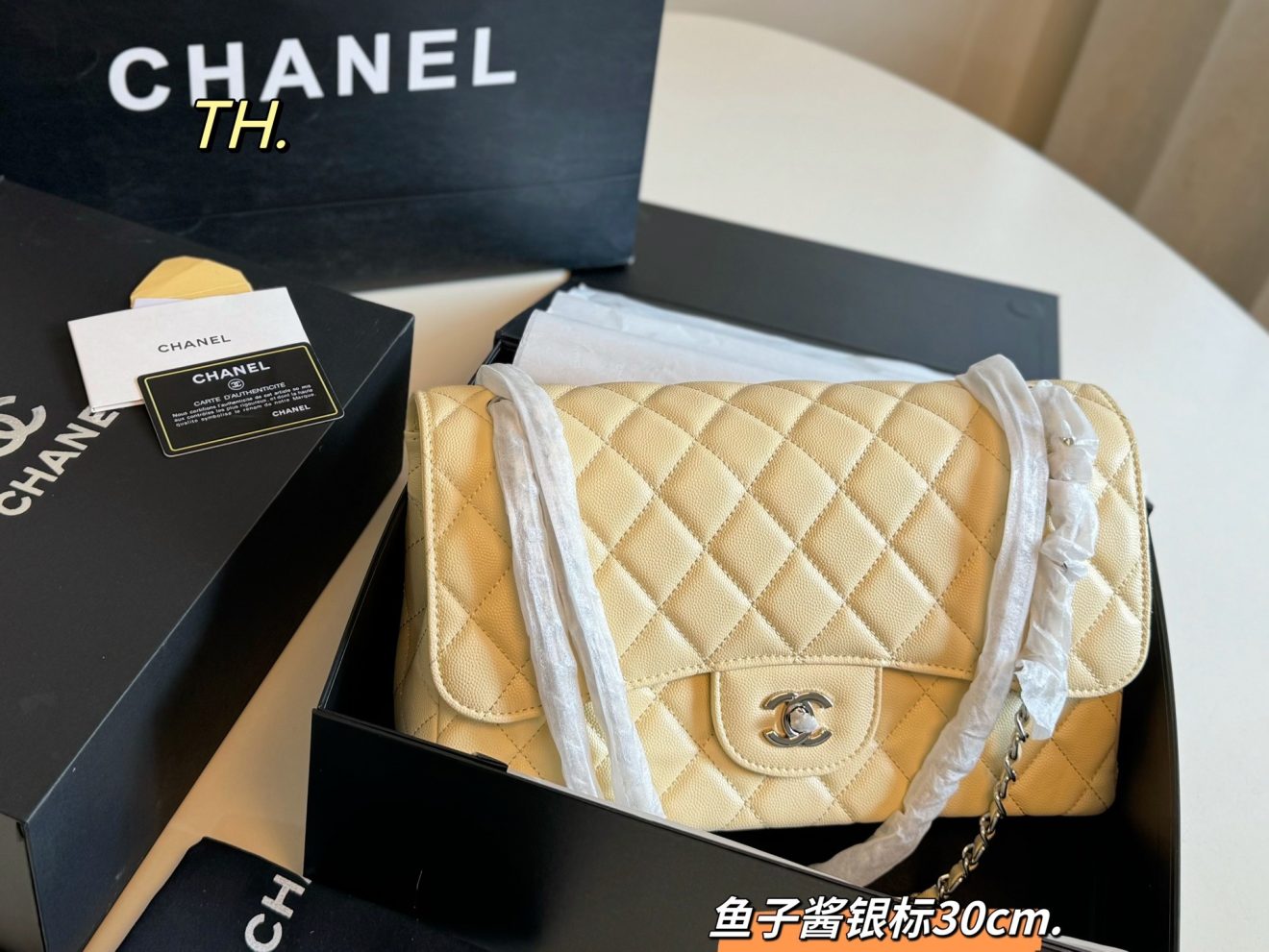 Chanel Flap Jumbo-Caviar Calfskin-Silver Hardware-30CM（9 colors） - Image 8
