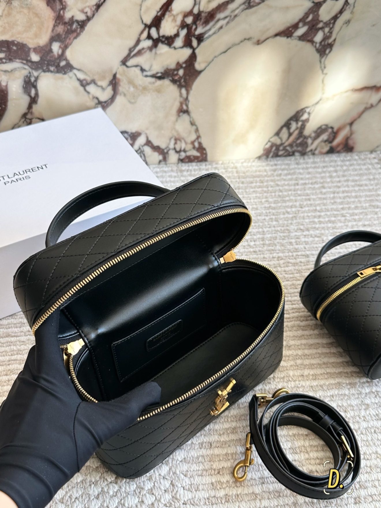 YSL Vanity black with gold hardware - Image 8