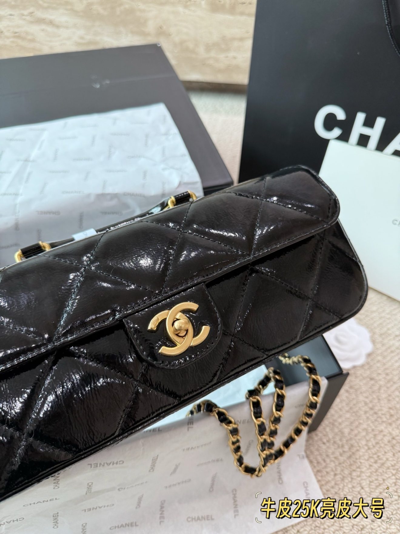 CHANEL BAG ,  SIZE : 30 X 12cm - Image 5