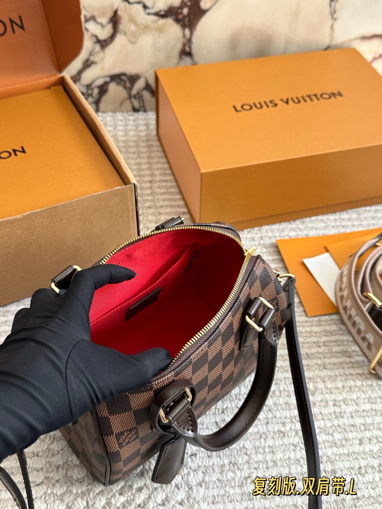 LOUIS VUITTON lv SPEEDY20 SIZE :  20.5x13.5x12 CM - Image 3