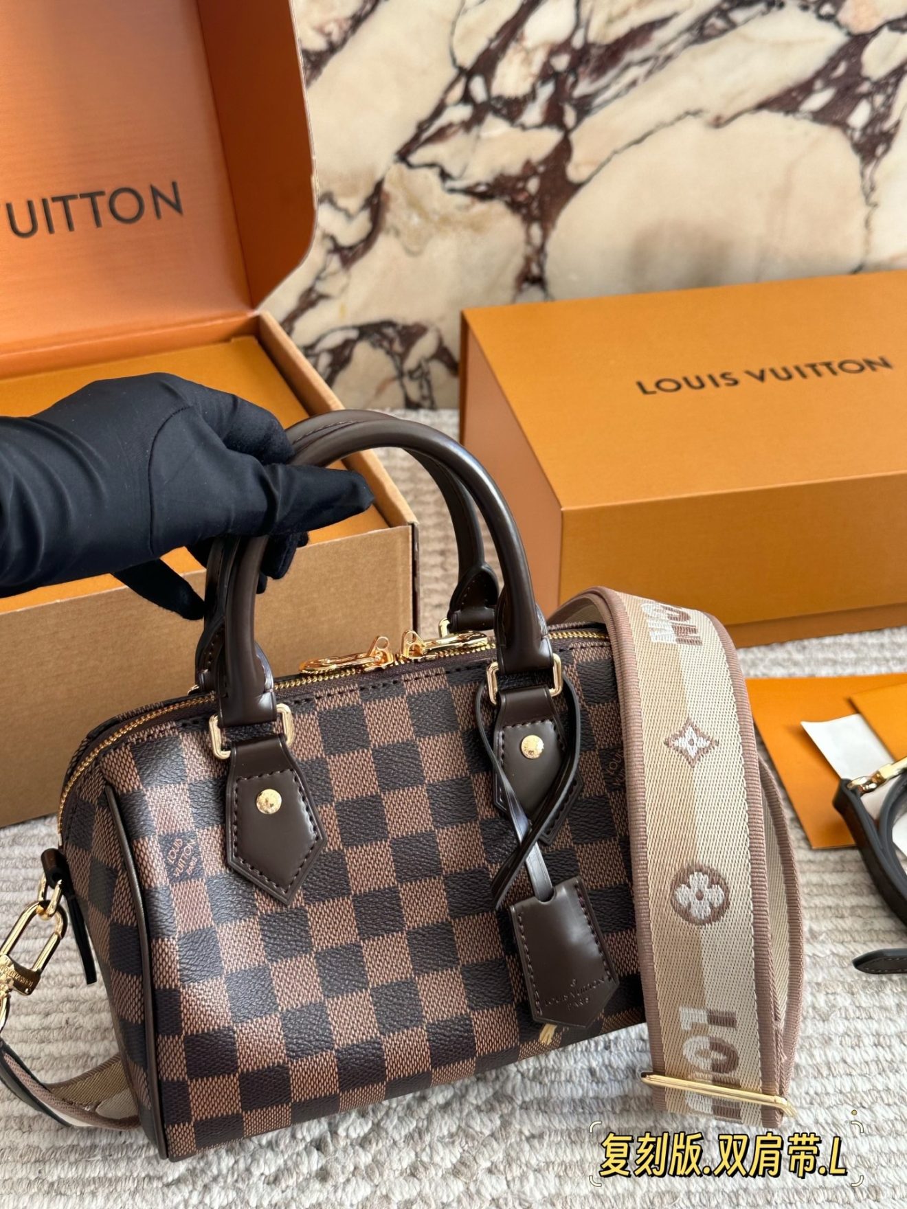 LOUIS VUITTON lv SPEEDY20 SIZE :  20.5x13.5x12 CM - Image 2