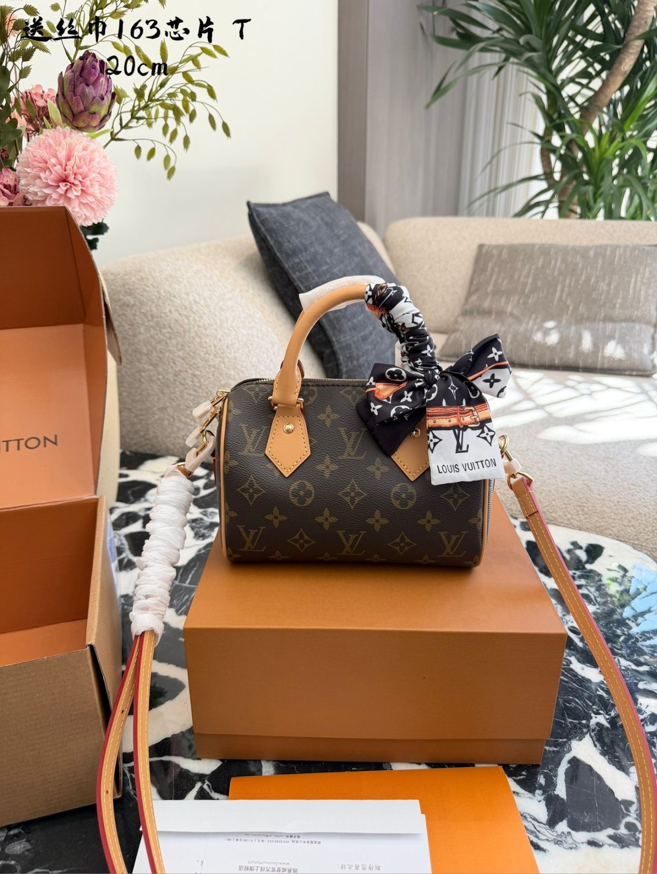 LOUIS VUITTON LV SPEEDY20 SIZE :  20.5x13.5x12 CM - Image 5