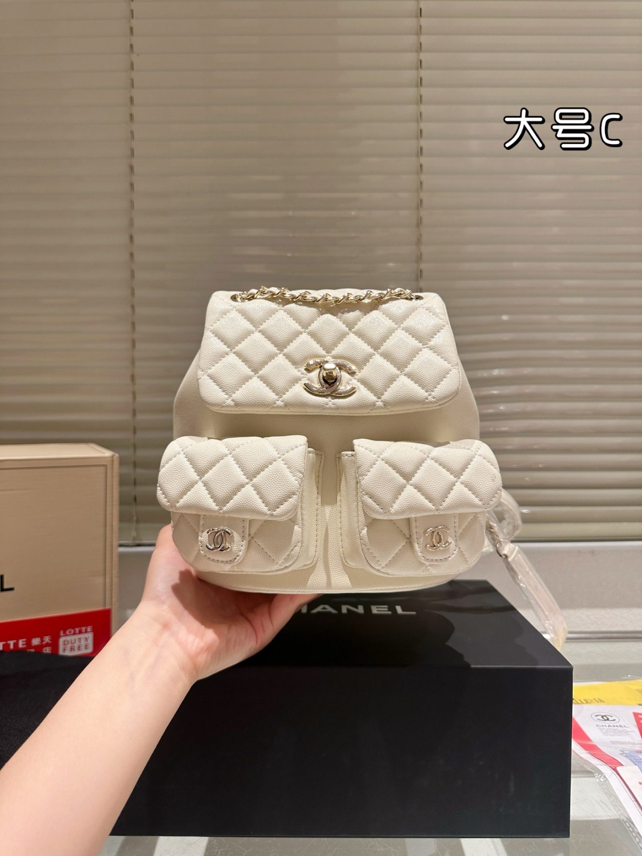 CHANEL BACKPACK SIZE : 20  x  20cm - Image 2