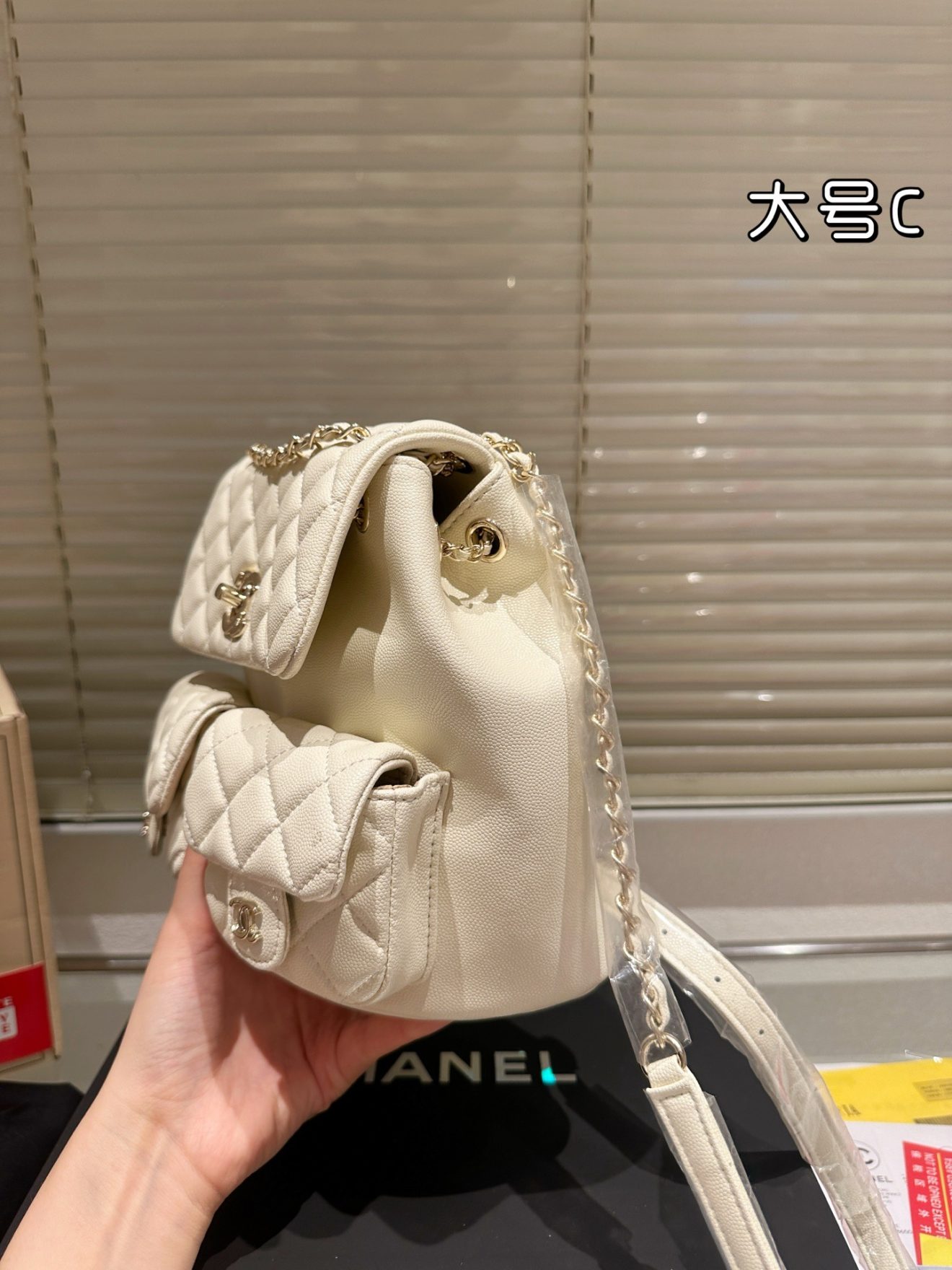CHANEL BACKPACK SIZE : 20  x  20cm - Image 7