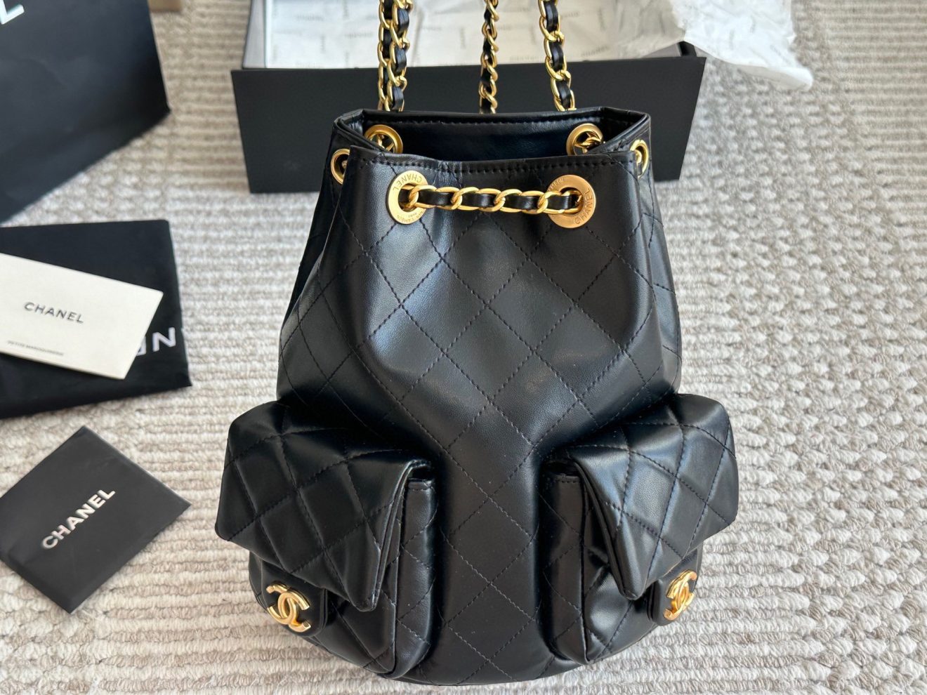 CHANEL BACKPACK SIZE :24*18cm - Image 5