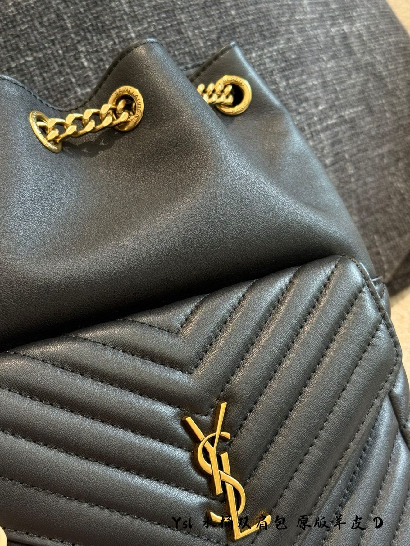 YSL BACKPACK SIZE  :  22x29x15cm - Image 10